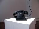 Self-portrait with black telephone
